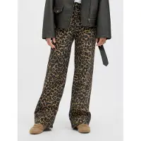 JJXX Broek 'JXSARAH TOKYO' donkerbeige / zwart