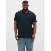 Jack & Jones Plus Size Logo Polo Shirt EU5XL US3XL Blauw