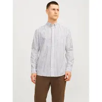 Jack & Jones Overhemd greige / wit