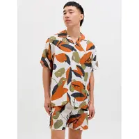 Jack & Jones Overhemd kaki / donkeroranje / zwart / offwhite