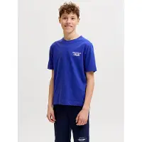 Jack & Jones Junior Shirt 'JORNORREBRO' donkerblauw / wit