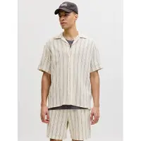 Jack & Jones Overhemd 'JORCoba' crème / zwart