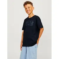 Jack & Jones Junior Shirt 'JJECorp' navy / grijs