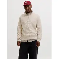 Jack & Jones Sweatshirt 'JJESoho' greige / zwart