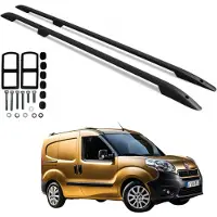 5K Parts Dakrails voor FIAT DOBLO SHORT, modeljaar 2010-2022, zwart, robuust en duurzaam