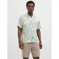 Jack & Jones Overhemd bruin / pastelgroen / wit
