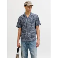 Jack & Jones Overhemd navy / wit