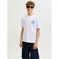Jack & jones Junior Shirt 'JORVacation' blauw / wit