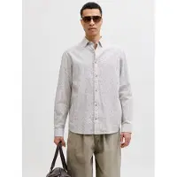 Jack & Jones Overhemd 'JJESummer' nude / wit