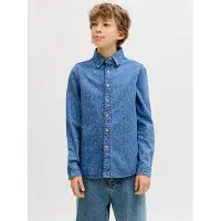 Jack & Jones Junior Overhemd 'JJEStanley' blauw denim