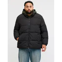 Jack & Jones Plus Size Puffer Jacket EU3XL US1XL Zwart