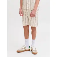Jack & Jones Junior Broek 'JPSTJaiden' donkerbeige / wit
