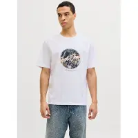 Jack & Jones Shirt 'JJHonolulu' donkerblauw / lichtgroen / lichtoranje / wit