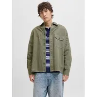 Jack & Jones Overhemd 'JJEDover' donkergroen