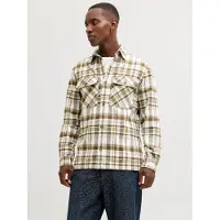 Jack & Jones Premium Overhemd 'JPRRayle' brokaat / kaki / wit
