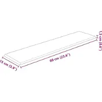 vidaXL Wand Hoofdbord 12 st Donkergrijs Fluweel