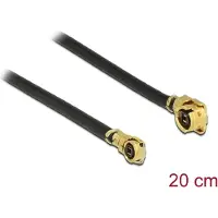 DeLOCK MHF I (v) - MHF 4L (v) kabel - Micro Coax (1,13 mm) - 50 Ohm / zwart - 0,20 meter