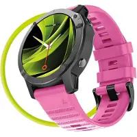 Mobile Origin Easy Strap Siliconen Horloge 22Mm Roze