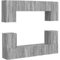 vidaXL Tv-meubelset 5 st Grijs Sonoma Bewerkt hout