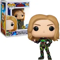 Funko POP! Pop! Marvel: Captain Marvel - Captain Marvel (Neon Suit) (Glow in the Dark) (Special Edition)