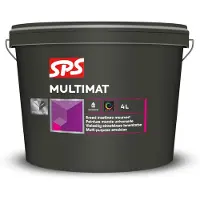 SPS Multimat Muurverf - Op Kleur Gemengd - 4L