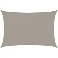 vidaXL Zonnezeil 160 g/m² rechthoekig 2,5x4 m HDPE lichtgrijs