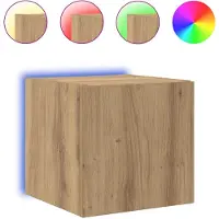 vidaXL TV Wandkast 30,5 x 35 x 30 cm Ambachtelijk Eiken Bewerkt hout