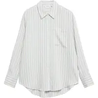 Comma Blouse lichtblauw / wit