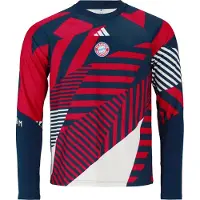 Adidas Sportsweatshirt 'FC Bayern München Pre-Match' marine / bloedrood / wit
