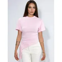 Busem Oversized Crew Neck Drape Blouse