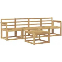 Syfax Buiten bankenset 5 pcs Wit 59 x 59 x 37 cm Massief Acaciahout