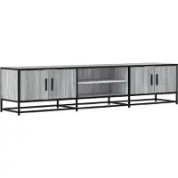 vidaXL Tv-meubel 180x35x41 cm bewerkt hout grijs sonoma eikenkleurig