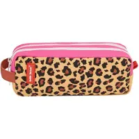 Hello Hossy Etui - dubbele rits - leopard