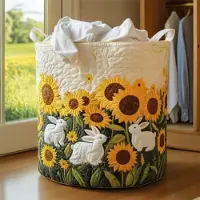 OIMG (style6 S, 1pcs) Gewatteerde wasmand met handvatten, boho bloemenstof, opvouwbaar - voor kinderkamer en slaapkamer, lichtgewicht
