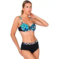 Teleno Dames Bikini met Beugel en Hoge Taille Onderbroek TEGB1425C