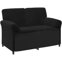 vidaXL Bankstel 2 st Zwart Fluweel