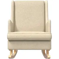 vidaXL Schommelstoel Crème 62 x 80 x 85 cm Stof