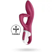 Satisfyer Embrace Me - oplaadbare, met clitorisstimulator uitgeruste vibrator (rood)