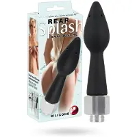 You2Toys - anale douche - siliconen kegeldop - zwart