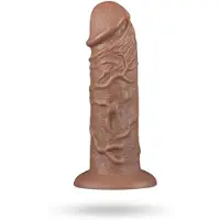 Lovetoy Chubby - dildo met zuignap - realistisch - 25cm - huidskleur