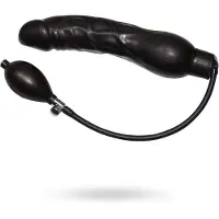 You2Toys - latex opblaasbare anaalspreider - zwart groot