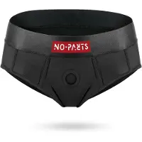 No-Parts Robin - strap-on slipje - zwart - maat M