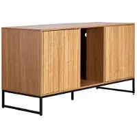 DUOKU Opbergmeubel voor Kattenbak--met Geïntegreerde Krabpaal-Ideaal voor de Woonkamer-Dimensions: 120 x 45 x 66,5 cm