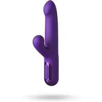 Fantasy For Her - 2-in-1 stotende vibrator en clitorisstimulator (paars)