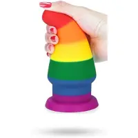 Lovetoy Prider - anale dilatatieplug - 15 cm (regenboog)