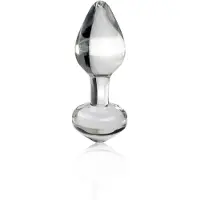 Icicles No. 44 - glazen anaalplug - conisch - transparant