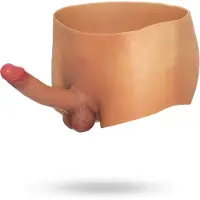 Vuxen Bodies Siliconen - Penis Boxershort 18 cm Dildo - L