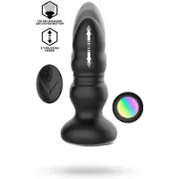 Vuxen IY - Krax - Buttplug met Vibratie en Stootbeweging - Met LED-licht - Zwart