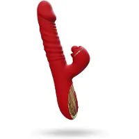 Vuxen - Ascen - Rabbit Vibrator - Stotende en Oscillerende Rabbit Vibrator met App Control - Rood