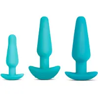 B-Vibe - Anaal Training & Educatie Set Blauw